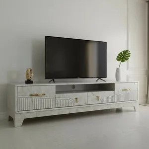 میز تلویزیون آرچین چوب مدل کبریتی  مناسب برای تلویزیون تا 75 اینچ