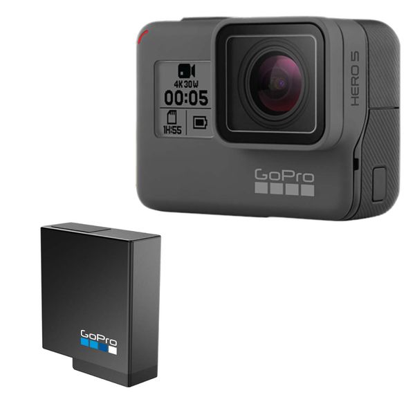 دوربین فیلم برداری ورزشی گوپرو مدل HERO 5 Black به همراه باتری لیتیومی گوپرو دوربین فیلم برداری ورزشی گوپرو مدل HERO 5 Black به همراه باتری لیتیومی گوپرو