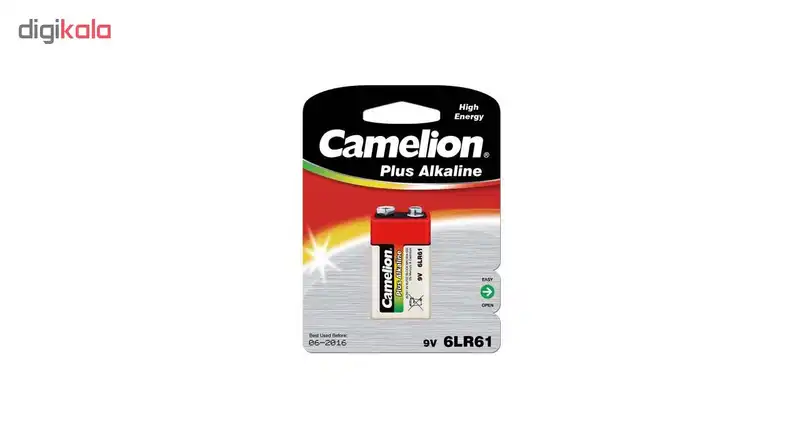 باتری کتابی کملیون مدل Plus Alkaline 6LR61 بسته 2 عددی