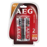 باتری قلمی AEG مدل ALKALINE بسته 2 عددی