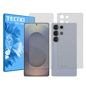 Tecno Resistant model Matte screen protector suitable for Samsung Galaxy S25 Ultra mobile phone along with the back of the phone