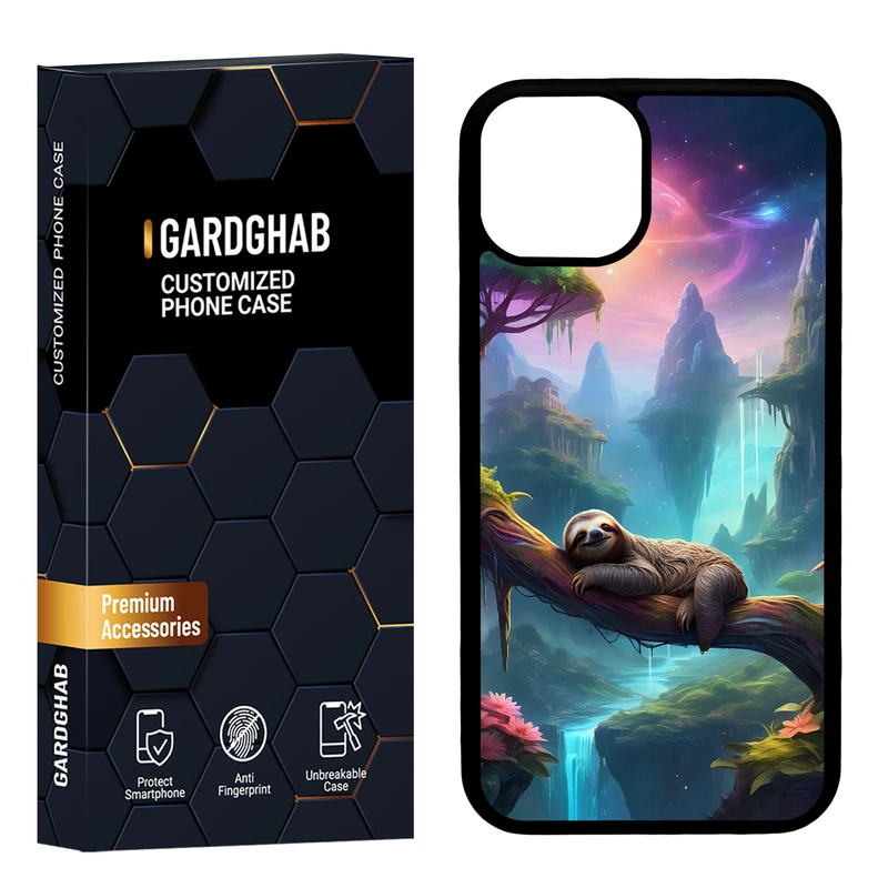 کاور گارد قاب مدل پشت گلس هنری مناسب برای گوشی موبایل اپل iPhone 13 