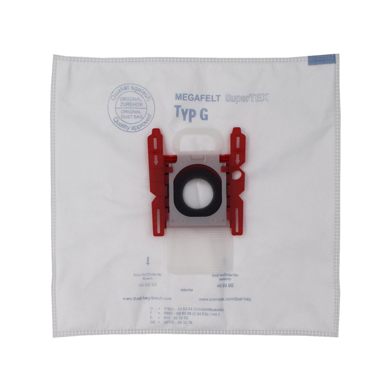 پاکت جاروبرقی بوش مدل G ALL بسته 5 عددی مناسب برای جاروبرقی های بوش تایپ G