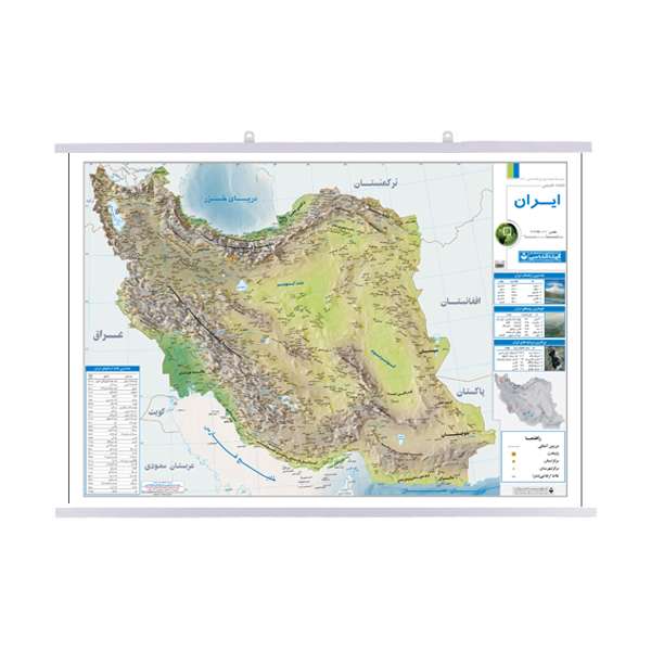 نقشه انتشارات گیتاشناسی مدل ایران طبیعی کد L443