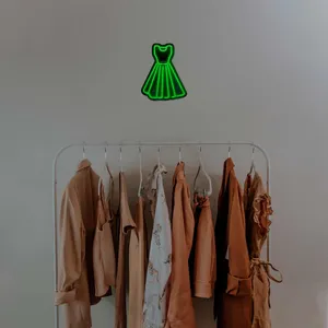 چراغ دیواری نئون دیزاین طرح Women-Clothes-BL_GR
