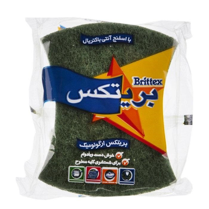 اسکاچ و سیم ظرفشویی بریتکس مدل ارگونومیک بسته 3 عددی