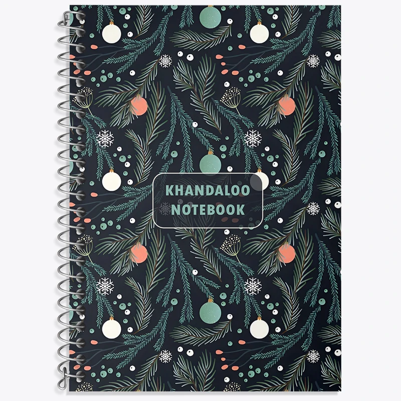 دفتر نت موسیقی 50 برگ خندالو طرح پترن کریسمسی کد N5831