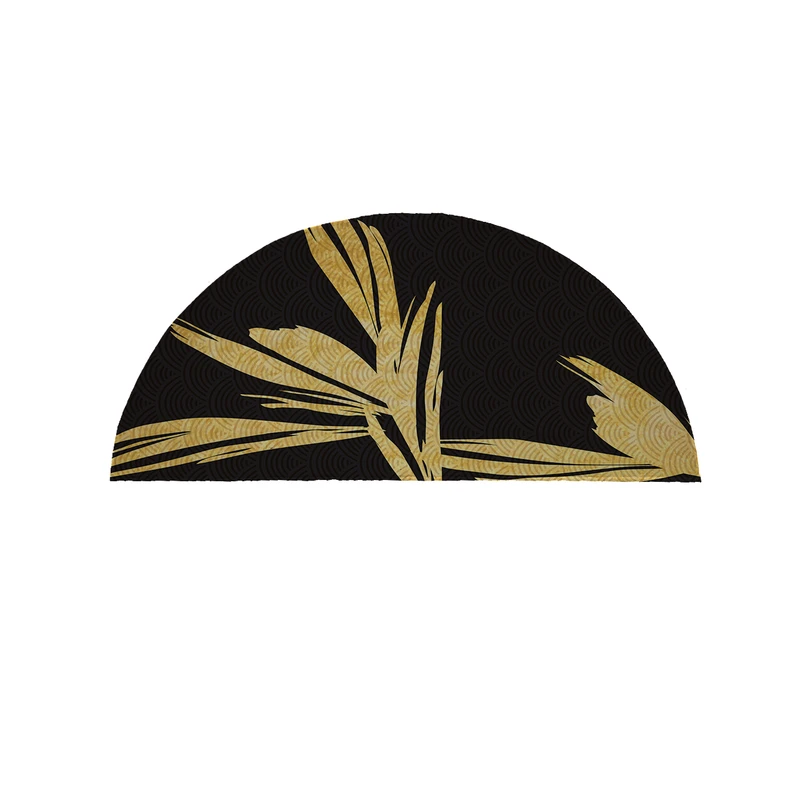  پادری مدل نیم دایره طرح کلاسیک طلایی کد 8940سایز 90×45 سانتی