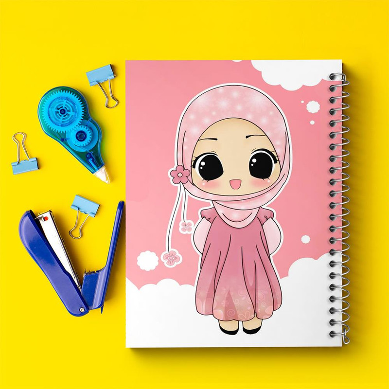 دفتر نقاشی 50 برگ خندالو مدل دخترانه کد 26024