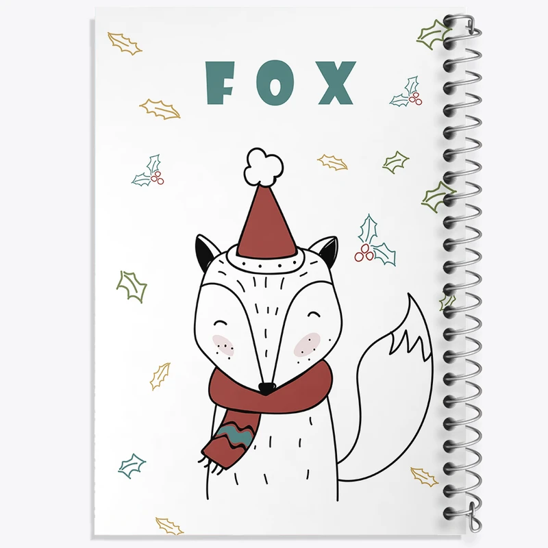 دفتر مشق 50 برگ خندالو طرح روباه کیوت کد N2522