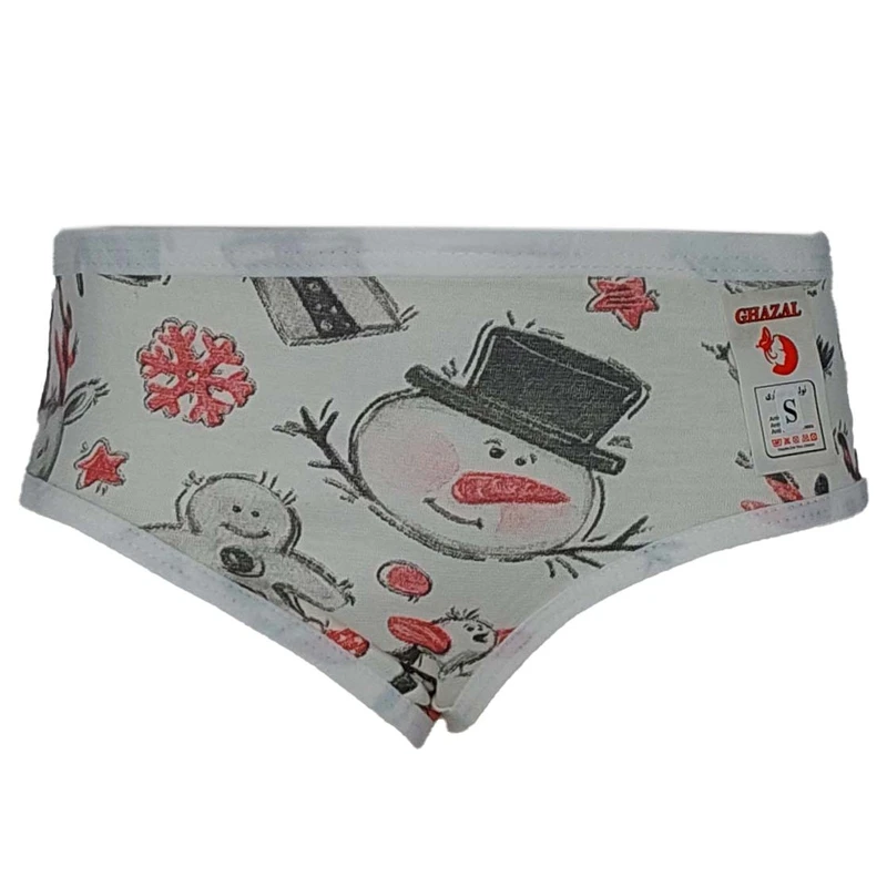 شورت دخترانه مدل نخی آدم برفی کد 1544