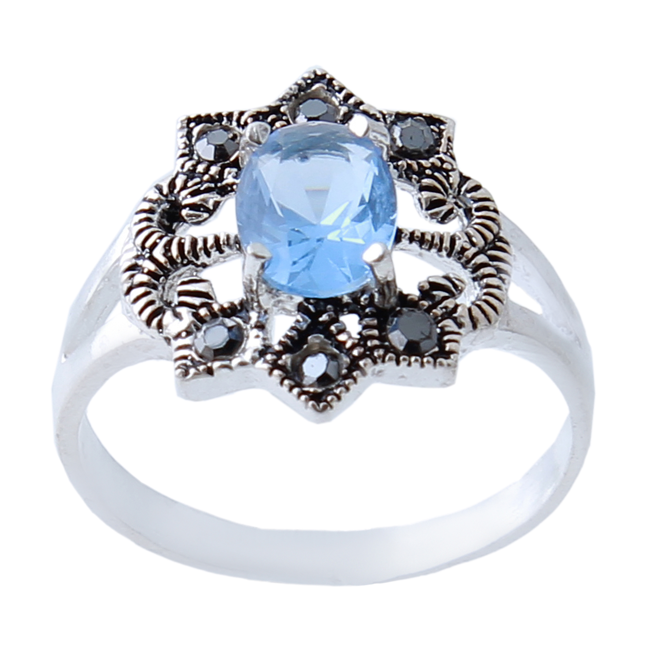  انگشتر نقره زنانه بازرگانی میلادی کد AW_410