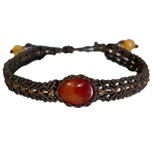 دستبند مردانه مدل عقیق AGATE 01