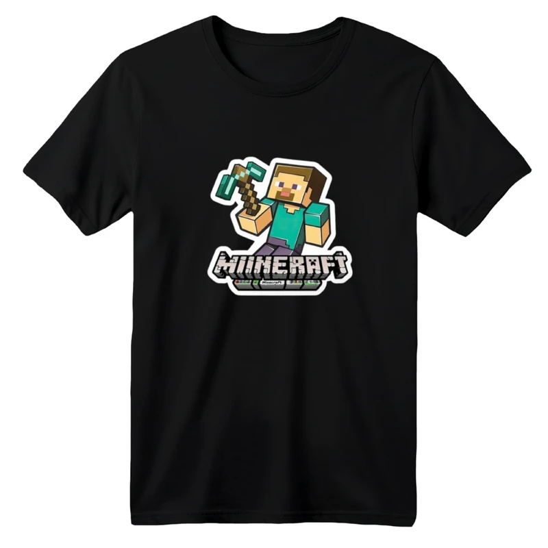 تی شرت آستین کوتاه بچگانه مدل ماینکرفت کد 01