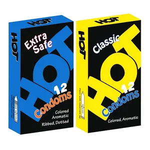 کاندوم هات مدل Extra Safe بسته 12 عددی به همراه کاندوم هات مدل Classic Aromatic بسته 12 عددی