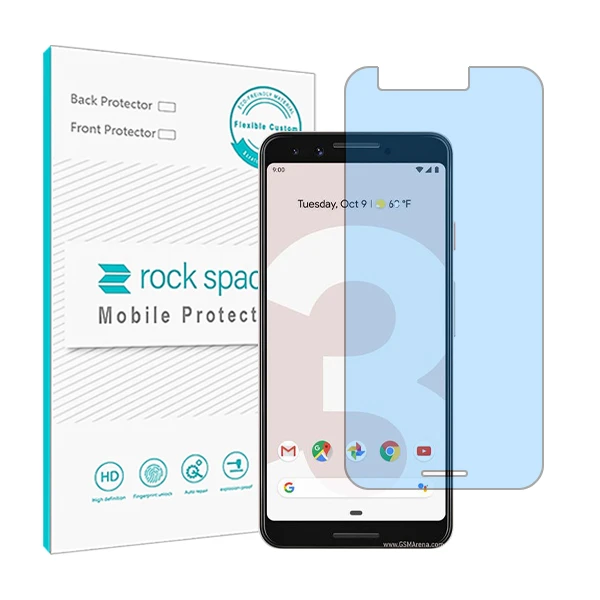 محافظ صفحه نمایش ضد اشعه آبی راک اسپیس مدل HyBLU مناسب برای گوشی موبایل گوگل Pixel 3