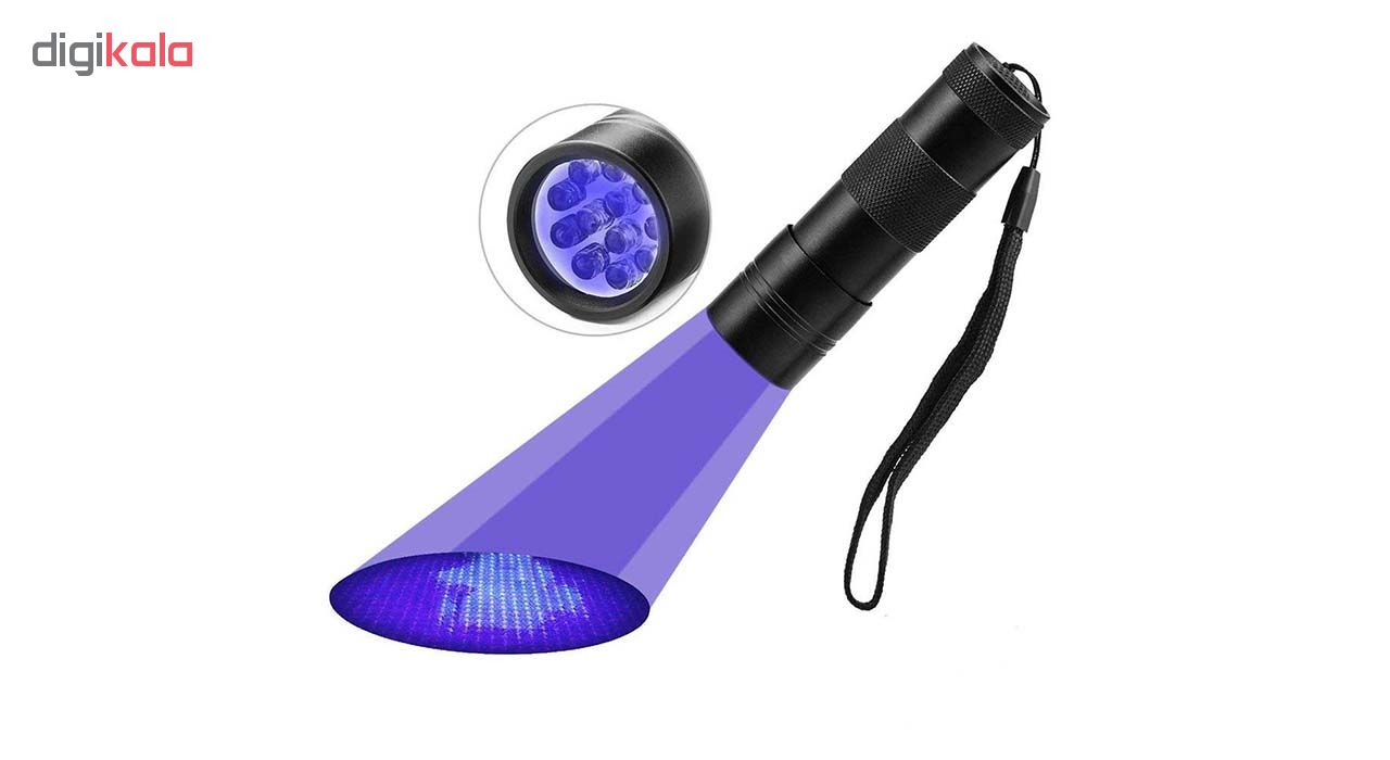 چراغ قوه UV فلیکسبل مدل UV blacklight 12LED