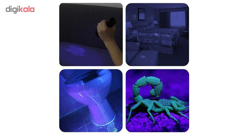 چراغ قوه UV فلیکسبل مدل UV blacklight 12LED