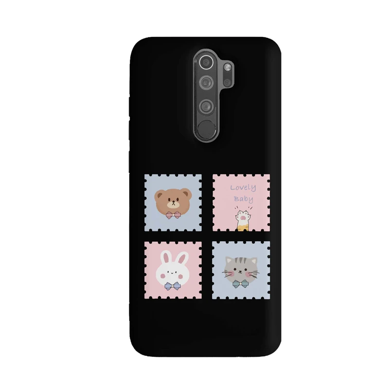 کاور قاب گارد طرح گربه خرس خرگوش کد a2593 مناسب برای گوشی موبایل شیائومی Redmi Note 8 Pro