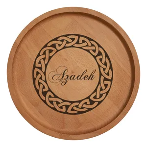 بشقاب چوبی مدل اسم آزاده 57855