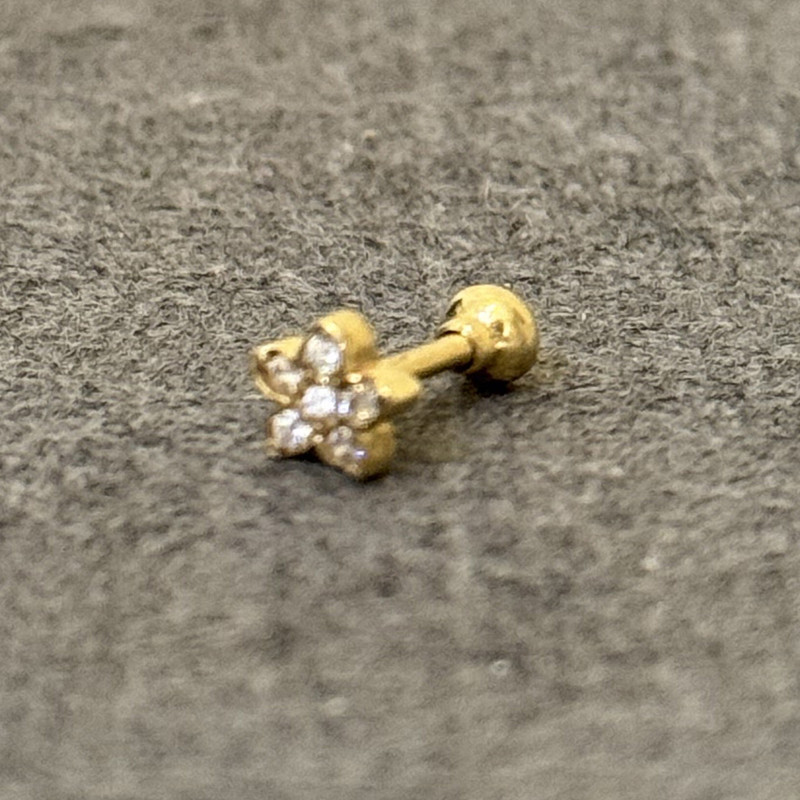 پیرسینگ طلا 18 عیار زنانه دوست خوب مدل Dk975 پیرسینگ طلا 18 عیار زنانه دوست خوب مدل Dk975