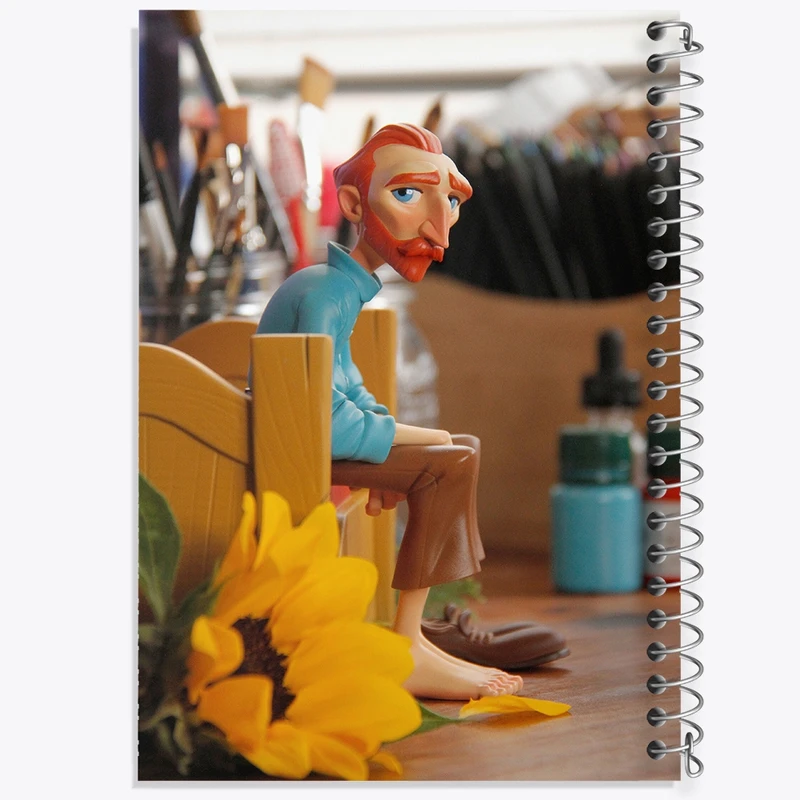 دفتر مشق 100 برگ خندالو طرح ونسان ونگوگ کد F263