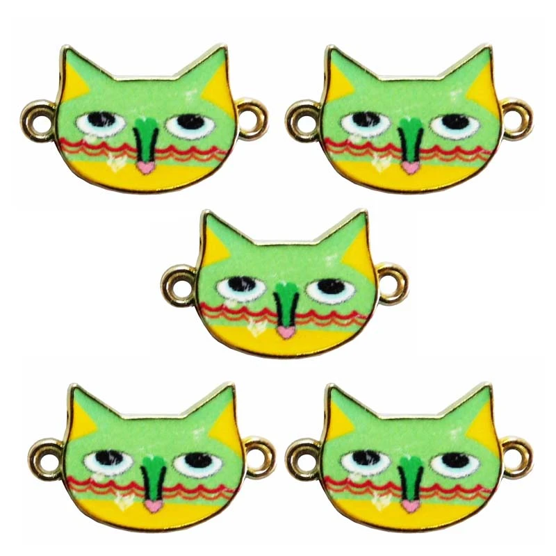 آویز دستبند دخترانه مدل گربه کد 162 بسته 5 عددی