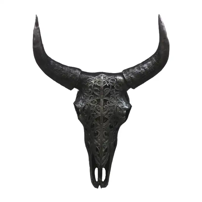 مجسمه طرح جمجمه شاخ دار مدل zhivan -654