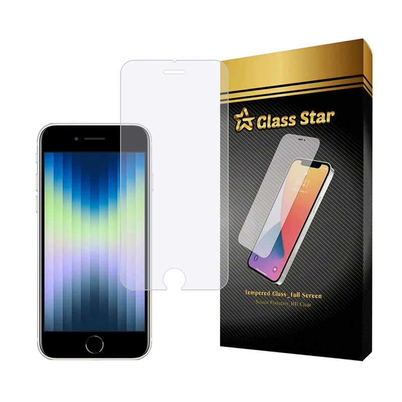 محافظ صفحه نمایش ساده گلس استار مدل SIMPLS مناسب برای گوشی موبایل اپل iphone SE 2022