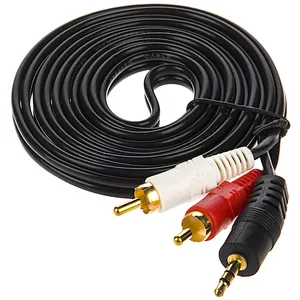 TSCO TC 81 2 In 1 3.5mm To 2 RCA Plug Cable 2m