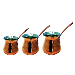 سرویس سه پارچه قهوه جوش مسی 