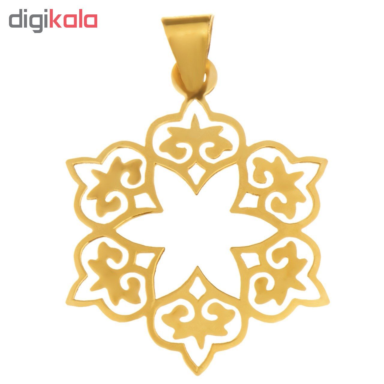 آویز گردنبند طلا 18 عیار مدل ZL-003 -  - 2