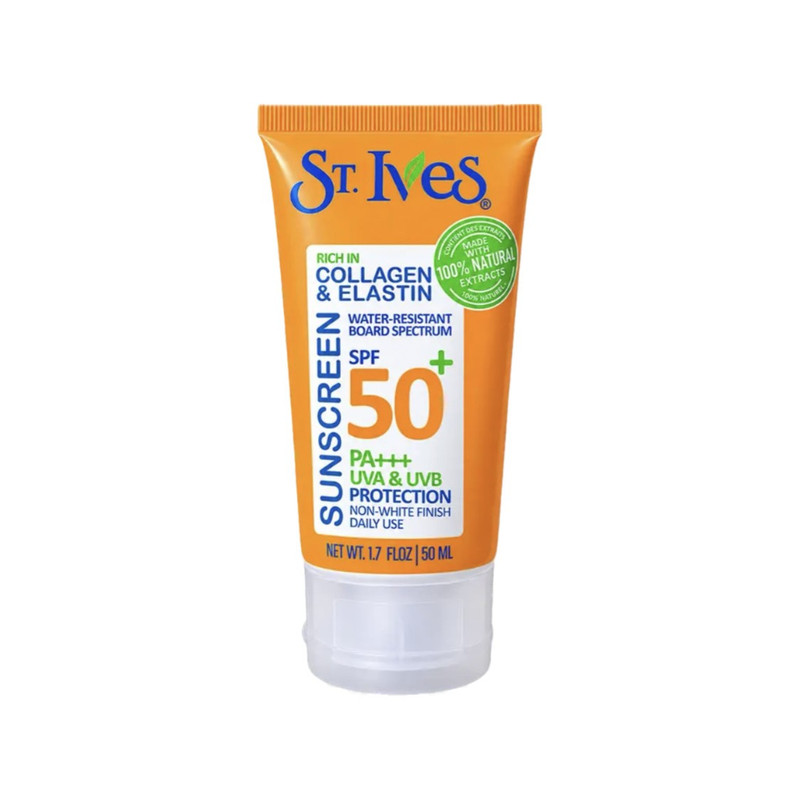 کرم ضدآفتاب بی‌رنگ استی آیوز مدل SPF50 مناسب پوست چرب با محافظت قوی در برابر UVA و UVB، فاقد پارابن حجم 50 میلی‌لیتر و جذب سریع