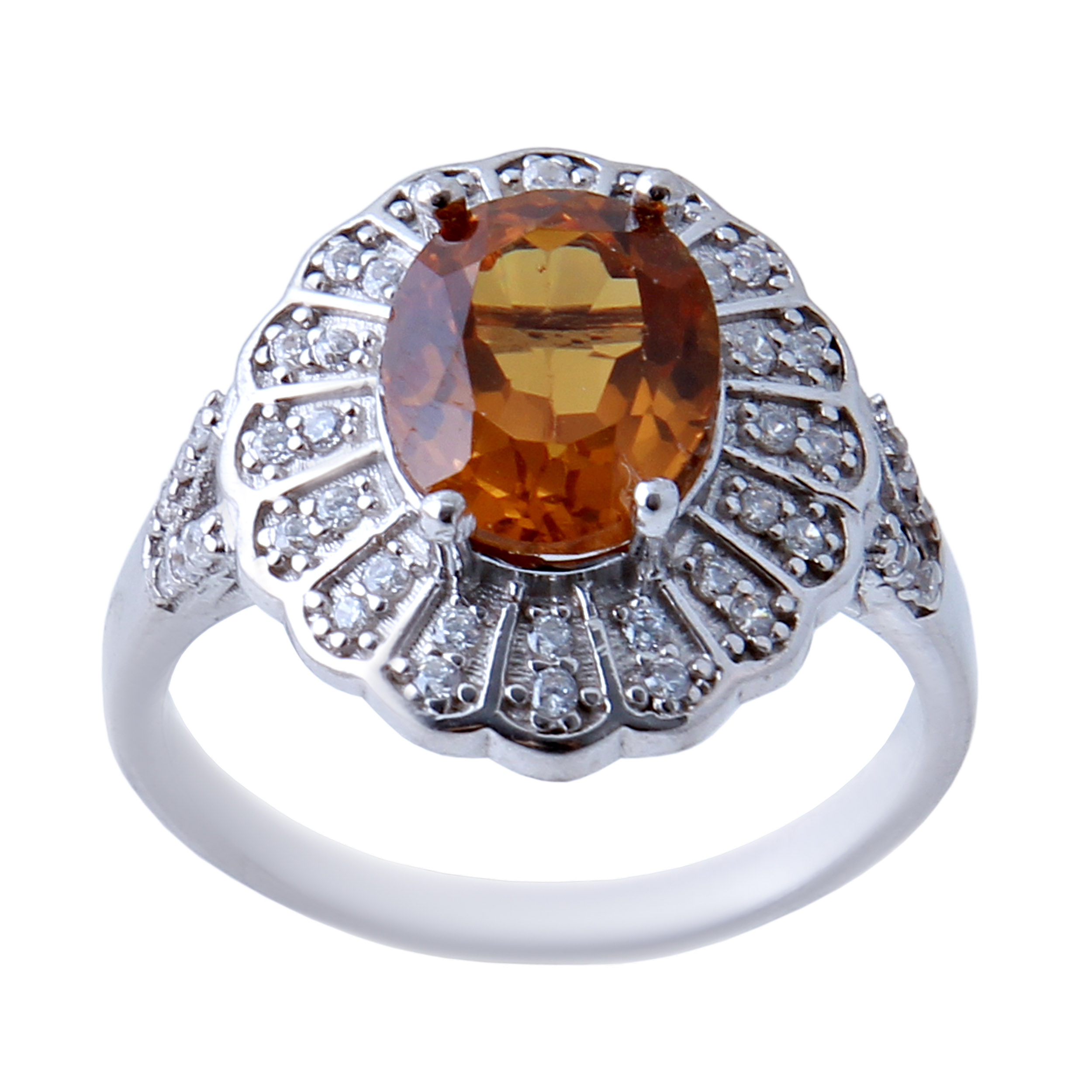   انگشتر نقره زنانه بازرگانی میلادی کد AWR-441