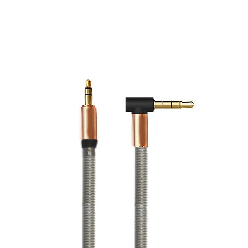 کابل AUX فول فنری سر کج مدل BO-048 طول 1 متر 