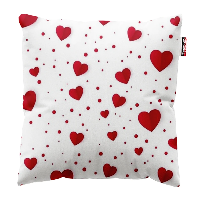 کوسن پاد آفرین طرح قلب کد 4901 سایز 30*30 سانتی متر
