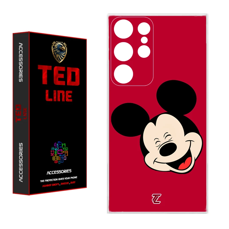 کاور تدلاین طرح میکی موس کد 1213 مناسب برای گوشی موبایل سامسونگ Galaxy S22 Ultra