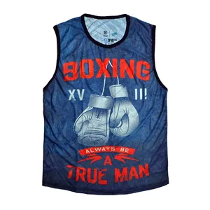 تاپ ورزشی مردانه طرح بوکسینگ مدل T0034