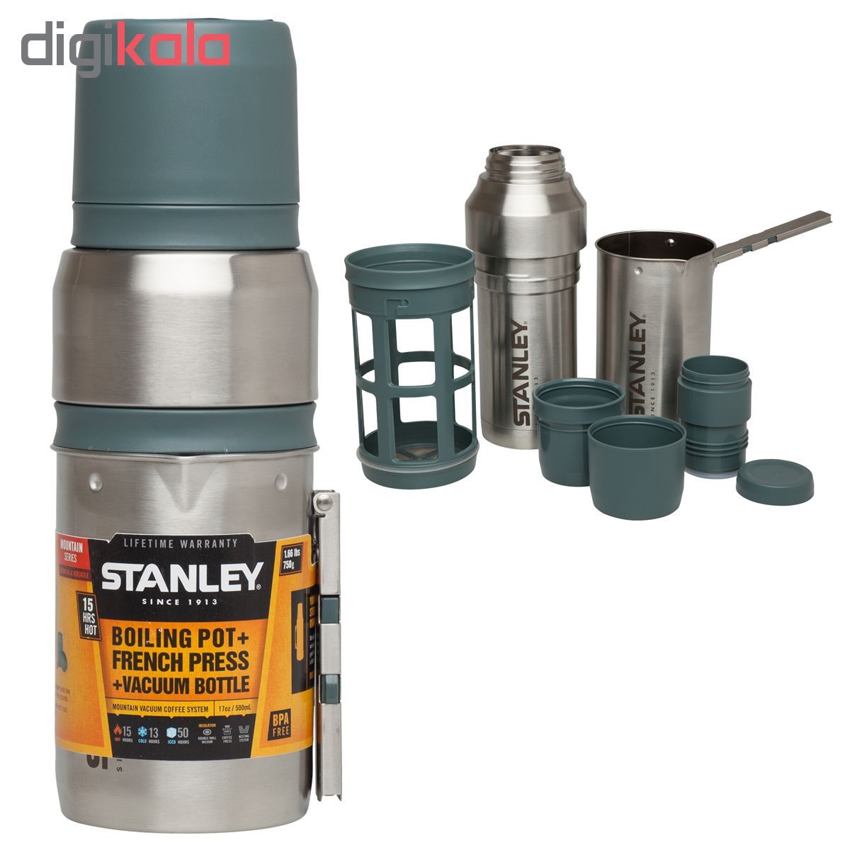 فلاسک استنلی مدلFrench Press Vacuum Bottle ظرفیت 1 لیتری