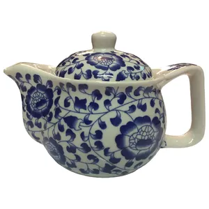 قوری طرح گل آبی