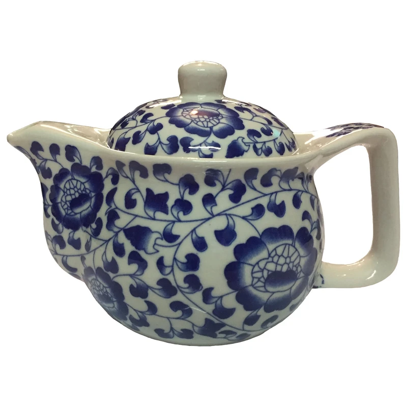قوری طرح گل آبی