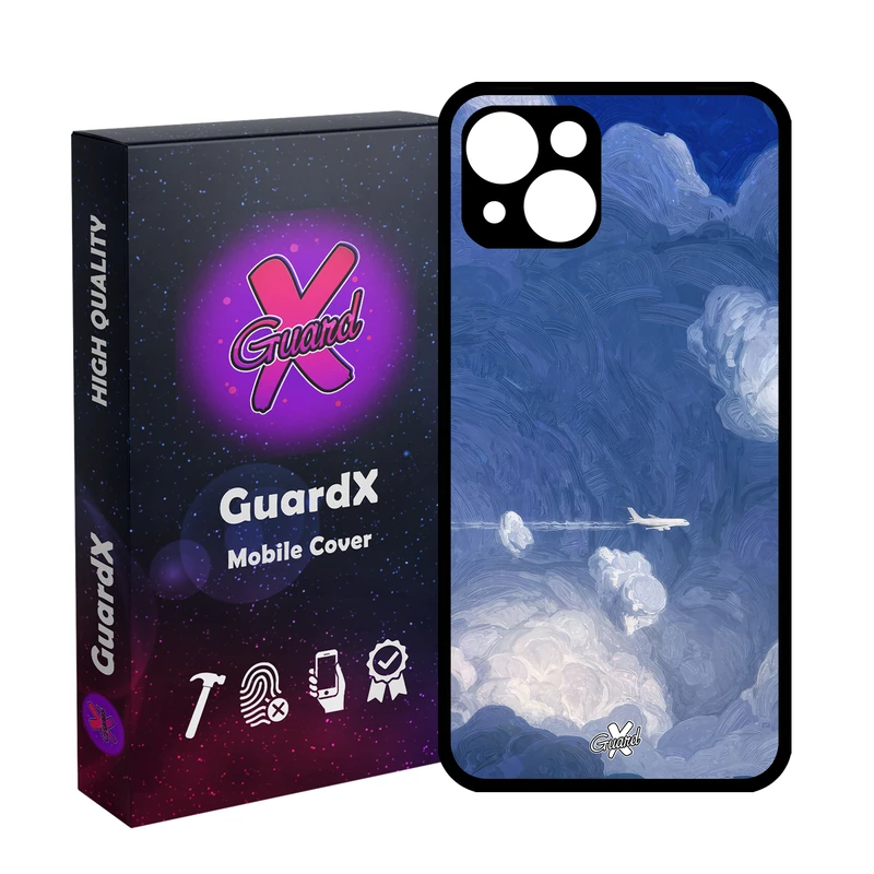 کاور گارد ایکس طرح هواپیما مدل Glass10597 مناسب برای گوشی موبایل اپل iPhone 13
