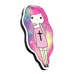 استیکر چوبی مدل Girl02