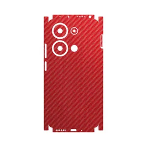 MAHOOT Red-Fiber-FullSkin Cover Sticker for Xiaomi Redmi Note 13 Pro 4G
