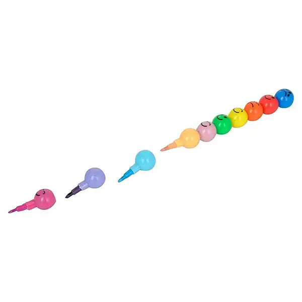 مداد فشنگی مدل ایموجی مجموعه 2 عددی