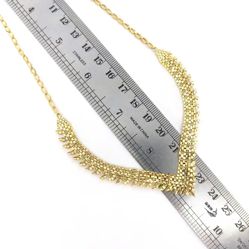 گردنبند طلا 18 عیار زنانه طلا و جواهرسازی افرا مدل 1211