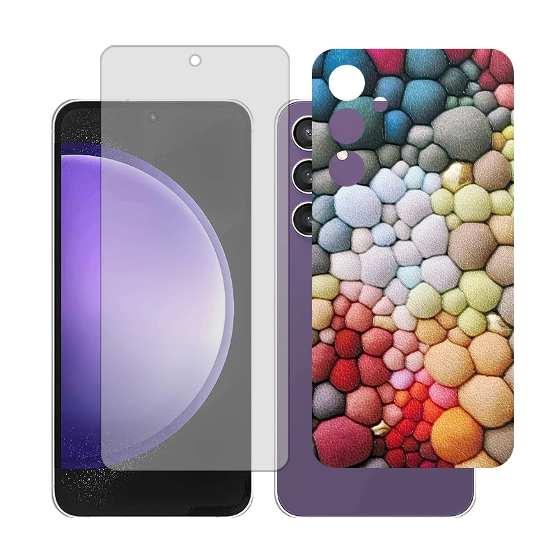 محافظ صفحه نمایش شفاف گلس مدل Together مناسب برای گوشی موبایل سامسونگ Galaxy A55 به همراه برچسب پوششی 