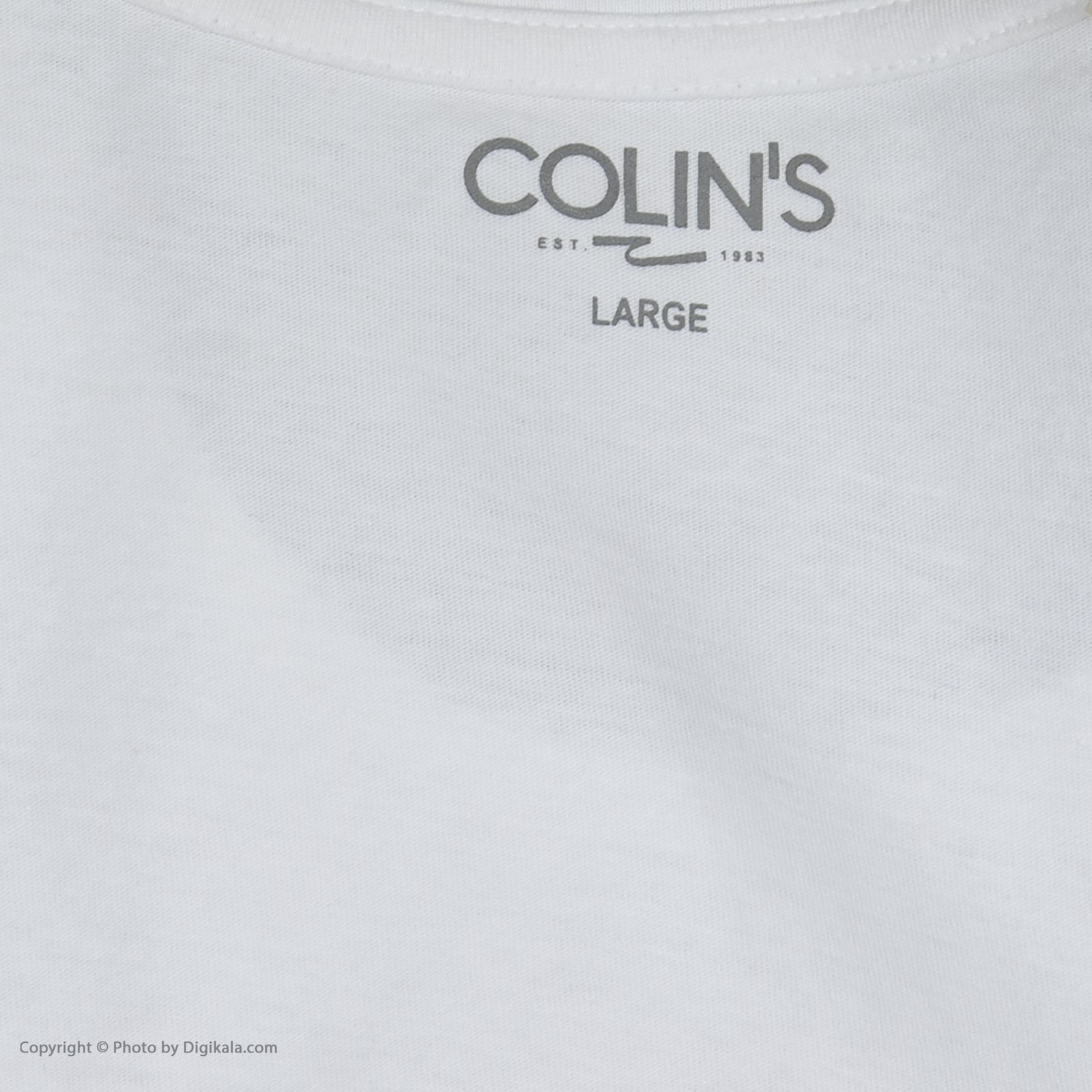 تیشرت آستین کوتاه مردانه کالینز مدل CL1033367-WHITE -  - 5