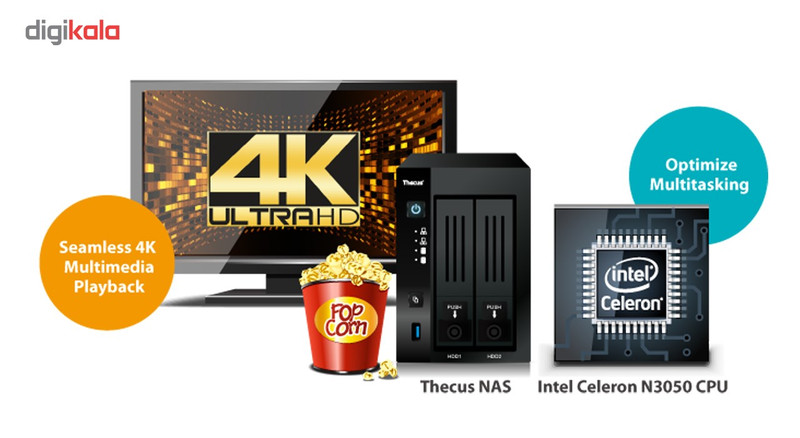 ذخیره ساز تحت شبکه دکاس مدل N2810Plus