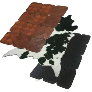 پادری کلاژ سه لایه چرم و پوست طبیعی مدل RM-Cعسلی 